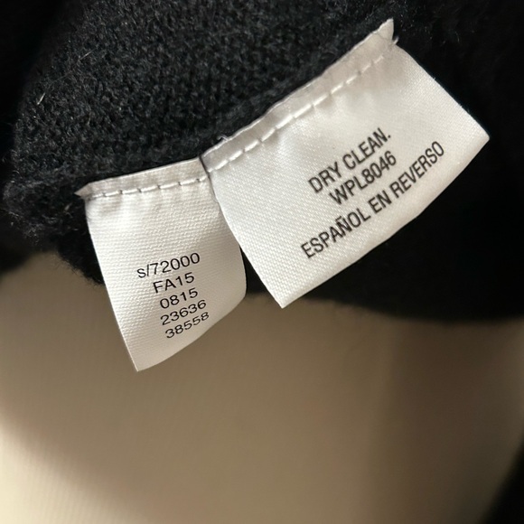 EUC! Charter Club Cashmere Long Sleeve Crew Neck Sweater Black XL - Picture 7 of 7